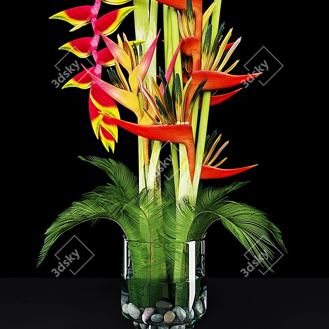 Lush Green Potted Plant 3D model image 2