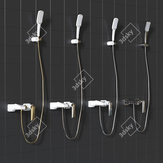 Boheme Venturo: Exquisite Multicolor Faucet 3D model image 2
