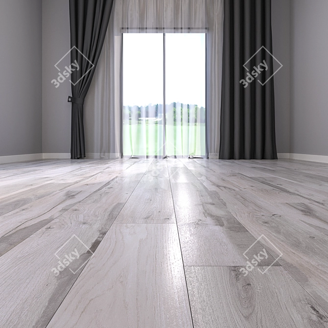 HD Parquet Floor Textures 3D model image 2