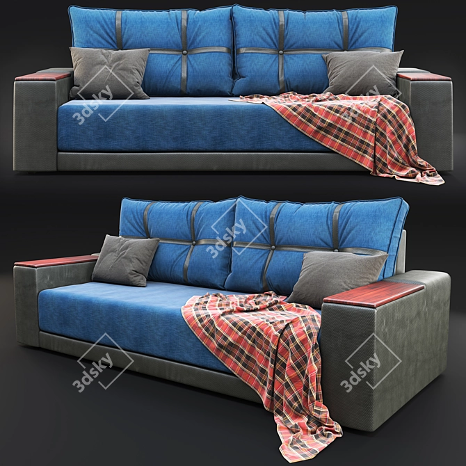 Modern Sofa Garnitu with Magnat 3D model image 1