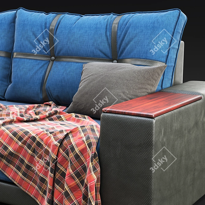 Modern Sofa Garnitu with Magnat 3D model image 2