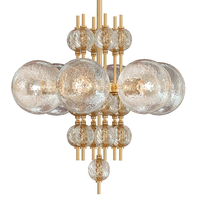 Hudson Valley Calypso Brass Chandelier 3D model image 1