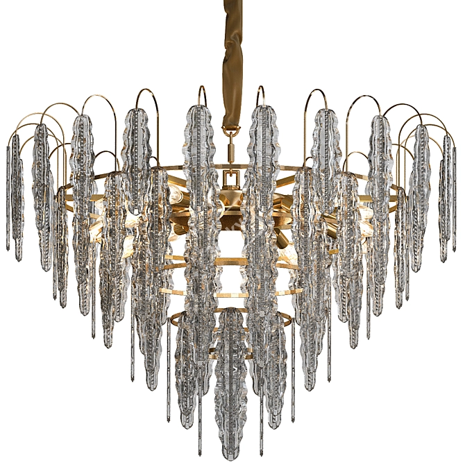 Elegant Illumination: CANDELA_14 Chandelier 3D model image 1