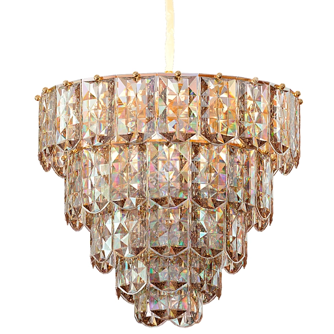 Elegant Glow: CANDELA_18 Chandelier 3D model image 1
