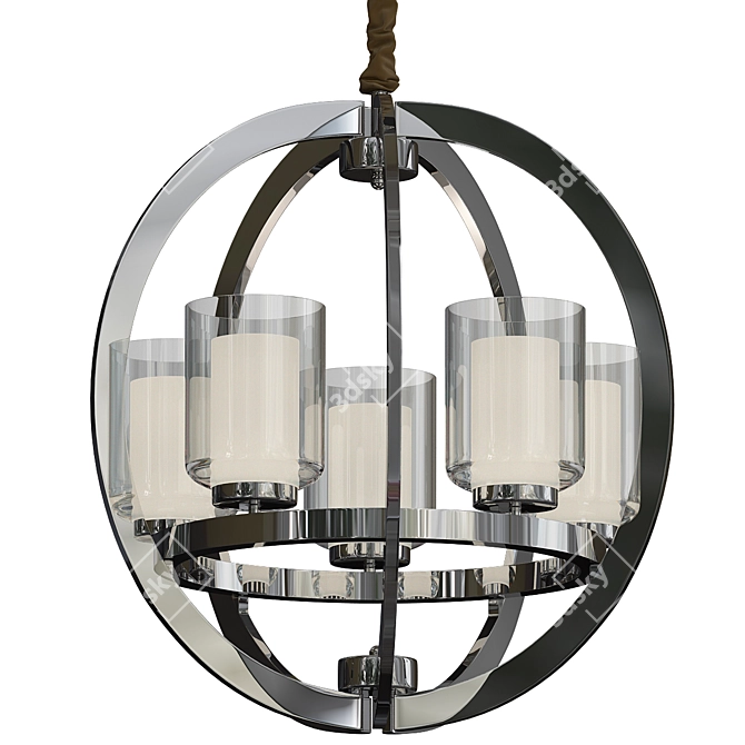 Radiant Glow Chandelier 3D model image 1
