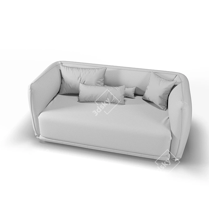 Modern Minimalist Jill Daybed - Bolzan 3D model image 3