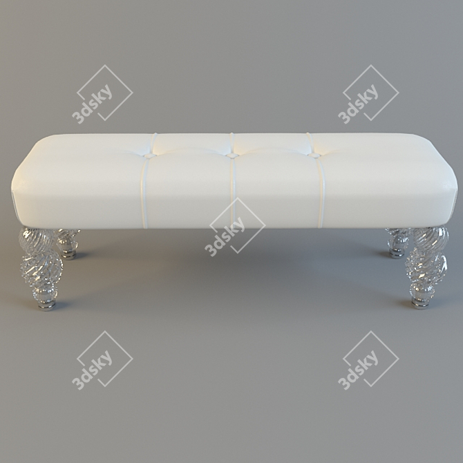 Elegant Seguso Mori Ottoman 3D model image 2