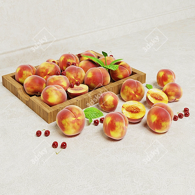 Persic 2015 Peach Tray 3D model image 2