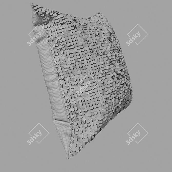 Luxury Crystal Accent Pillows 3D model image 2