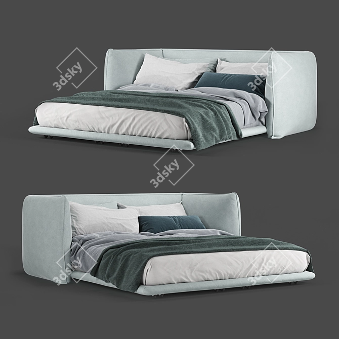 Elegant Bolzan Jill Daybed 3D model image 1