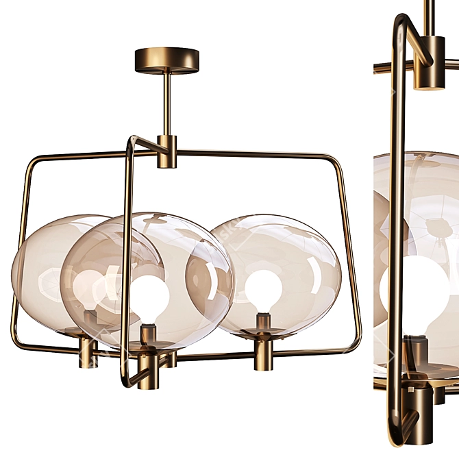 Globo Chandelier - Timeless Elegance 3D model image 1