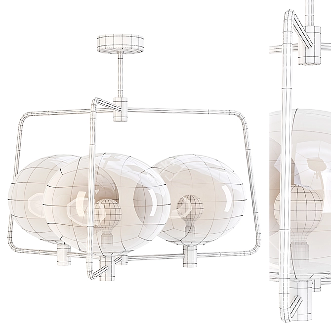 Globo Chandelier - Timeless Elegance 3D model image 2