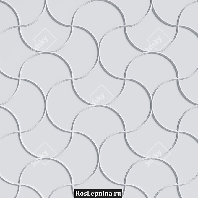 Title: Dreams 900  Modular Gypsum Composition 3D model image 2