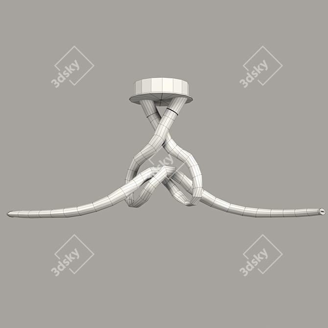 ARMONIA Chandelier: Elegant White LED 6723OHM 3D model image 2