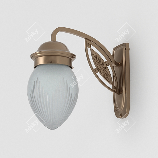 Elegant Pannon Wall Light 3D model image 2