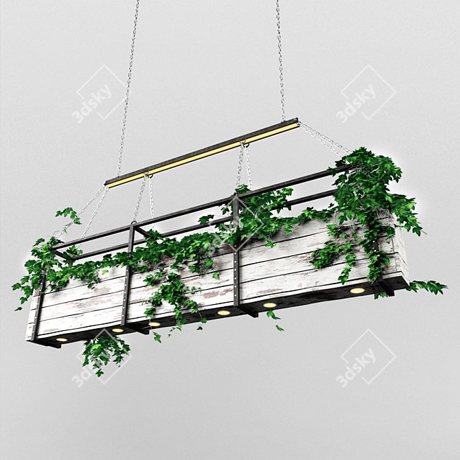 Green Glow Lamp 3D model image 1