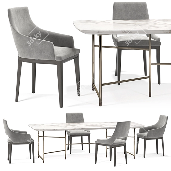 Marelli Kyoto & Grace: Stylish Furniture Set 3D model image 1