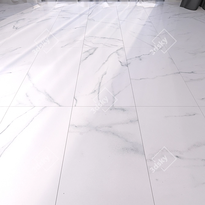 Luxury Marble Floor Tiles 3D model image 1