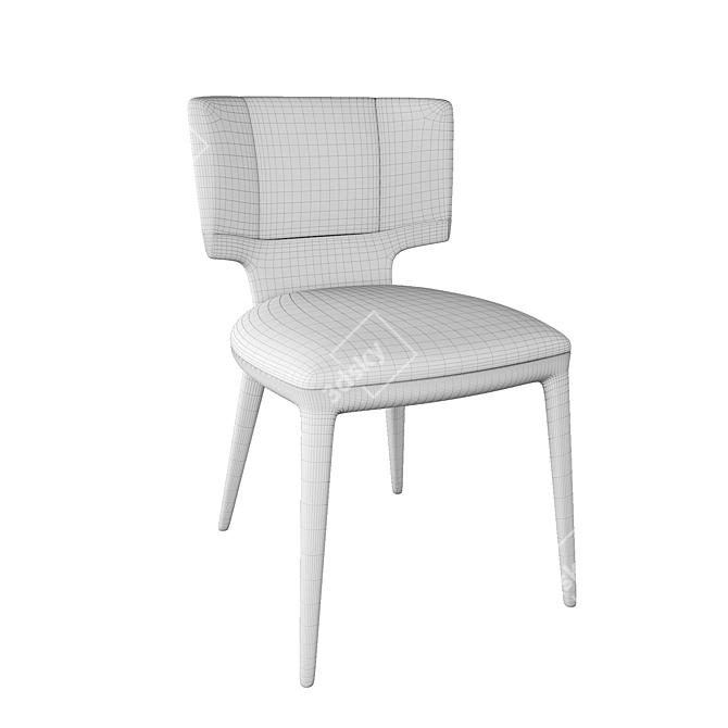 Enne Violet Accent Chair 3D model image 3