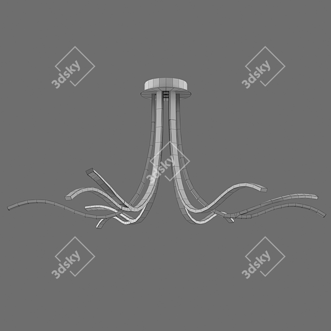 CORINTO Chandelier: OM Mantra Elegance 3D model image 2
