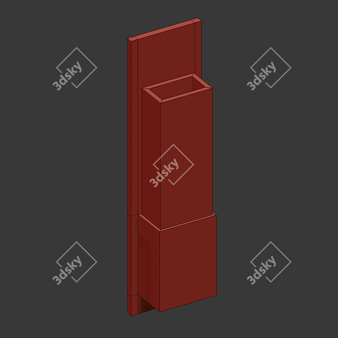 Moonlit Elegance Wall Light 3D model image 2