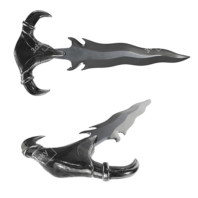 Fantasy Hero Dagger Kit 3D model image 1