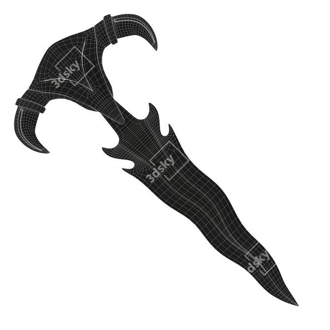 Fantasy Hero Dagger Kit 3D model image 3