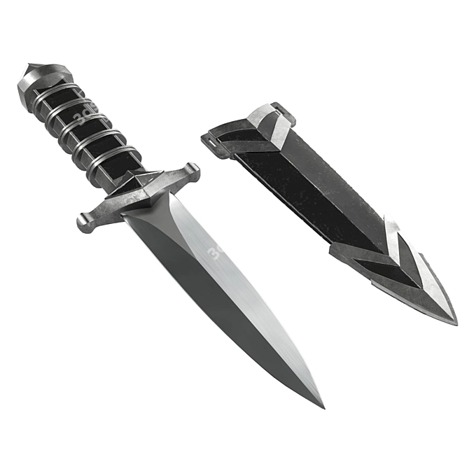 Fantasy Dagger: PBR Textures & V-Ray Renders 3D model image 1