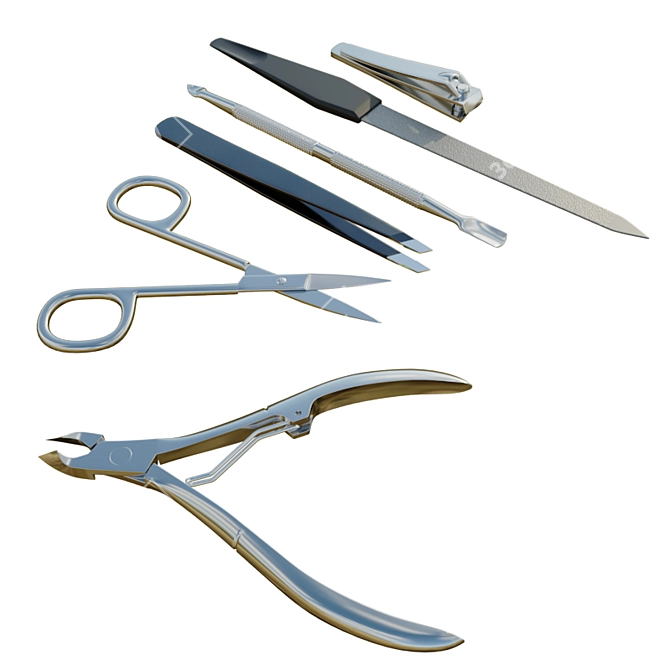 Pristine Nails Manicure Set 3D model image 1