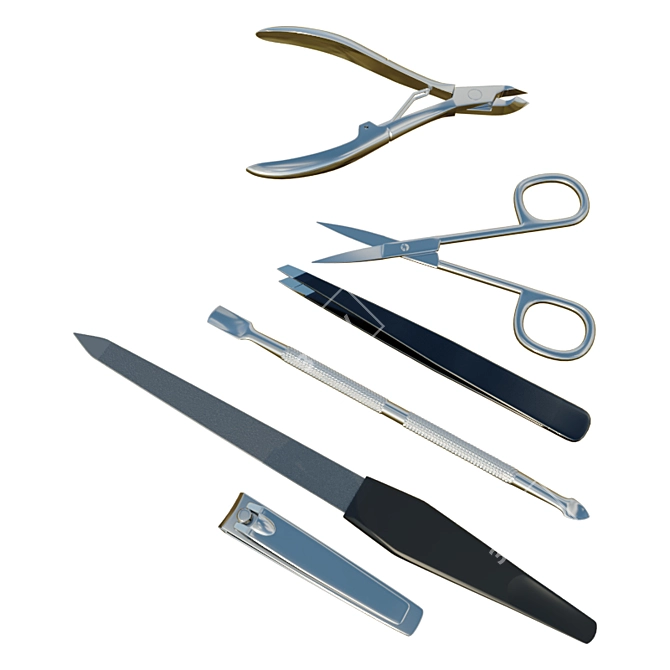 Pristine Nails Manicure Set 3D model image 2