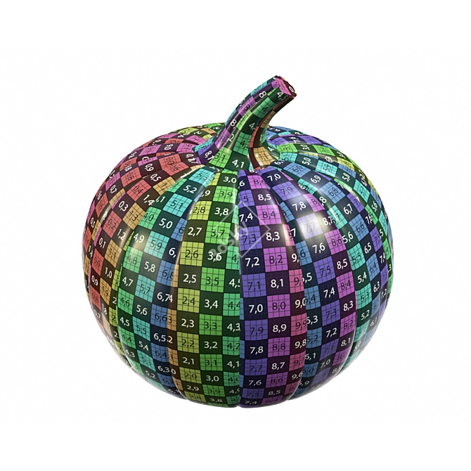 PBR Pumpkin 4k Texture 3D model image 3