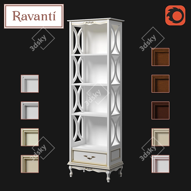 Ravanti Rack No. 2 - Stylish and Versatile 3D model image 1