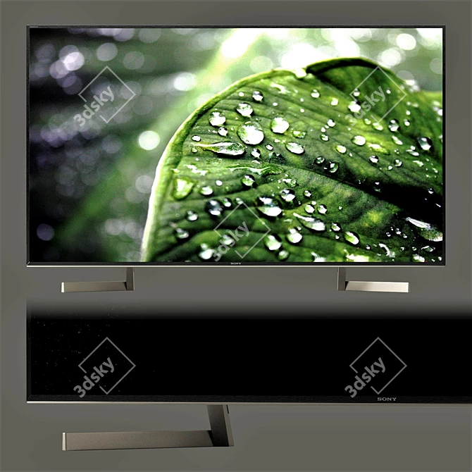 Sony KD-49XF9005 49" 4K HDR Smart TV 3D model image 1