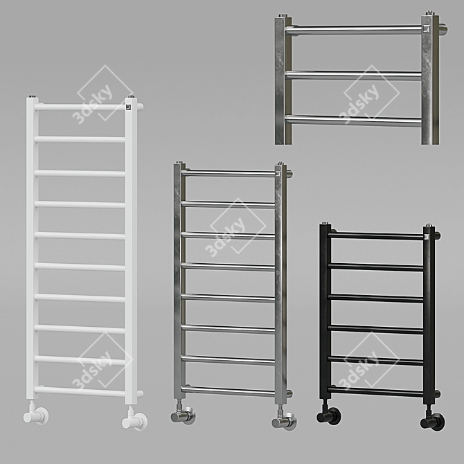 Zehnder Stalox Towel Rack - Stylish and Functional 3D model image 1