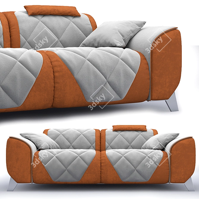 Lamborghini Casa Kate Sofa: Luxury in Your Living Room 3D model image 1