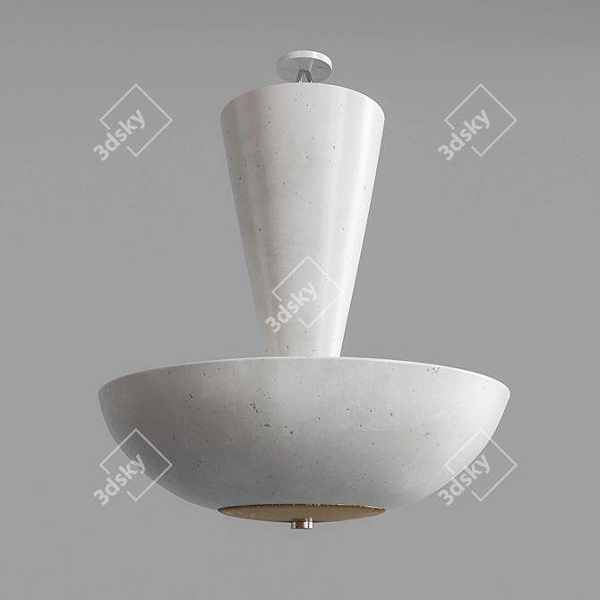 Vintage Gino Sarfatti 3003 Ceiling Lamp 3D model image 1