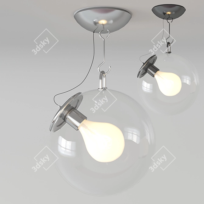 Modern Miconos Ceiling Light 3D model image 1