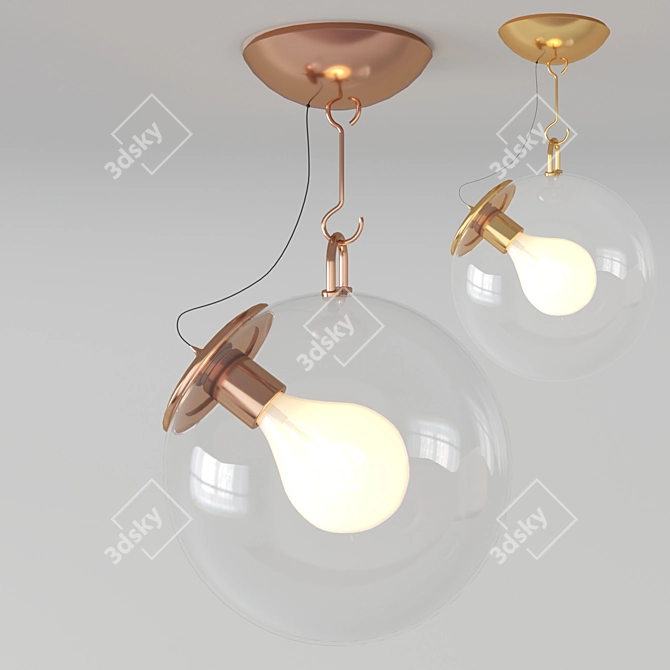 Modern Miconos Ceiling Light 3D model image 2