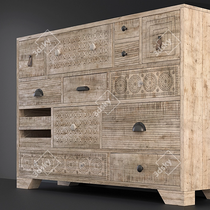 Puro Chest: Sleek and Stylish! 3D model image 2