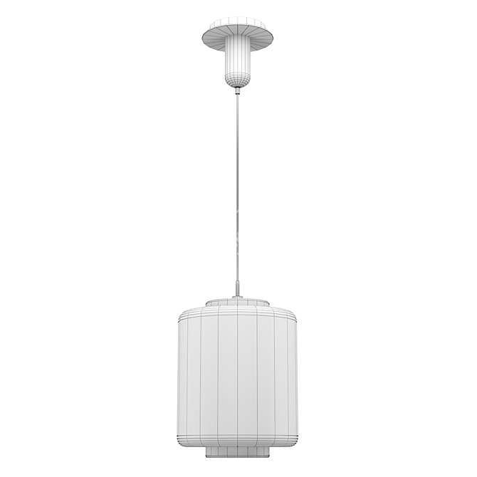 JARRAS OM Mantra Chandelier: Stunning Energy-Saving Glass Fixture 3D model image 2