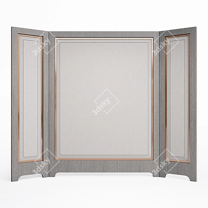 Collapsible Room Divider 3D model image 1