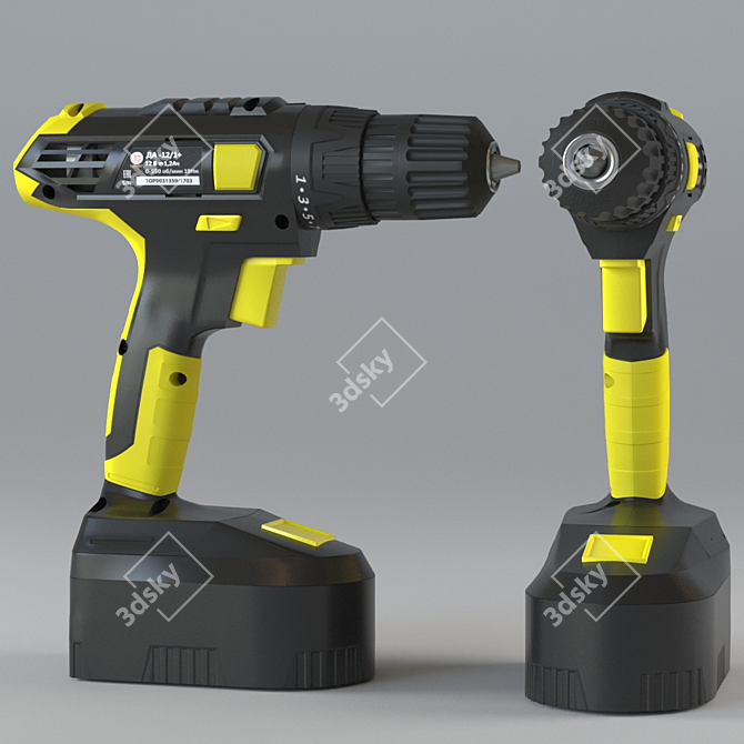 Power Drill Kit 3D model image 2