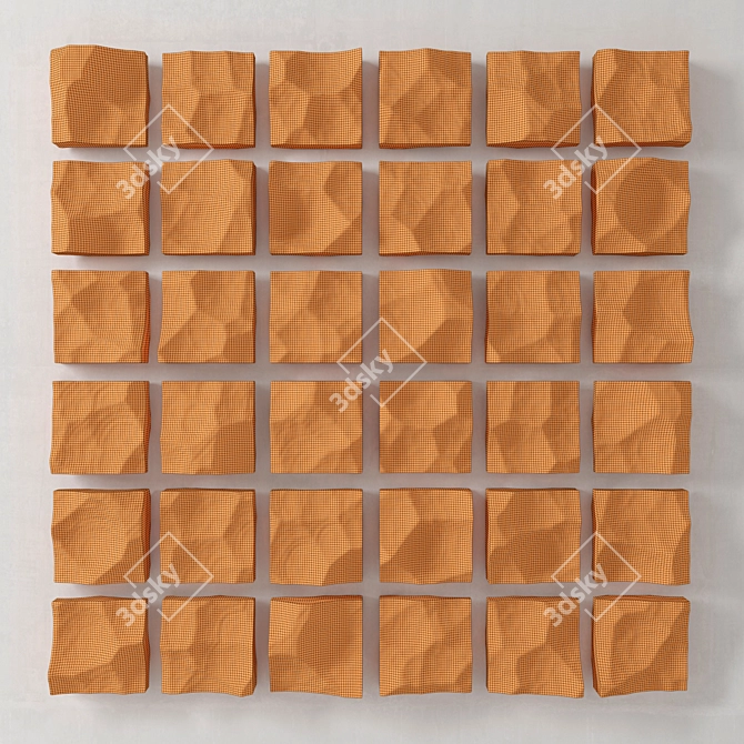 Rocky Panel: Authentic Stone Texture 3D model image 3