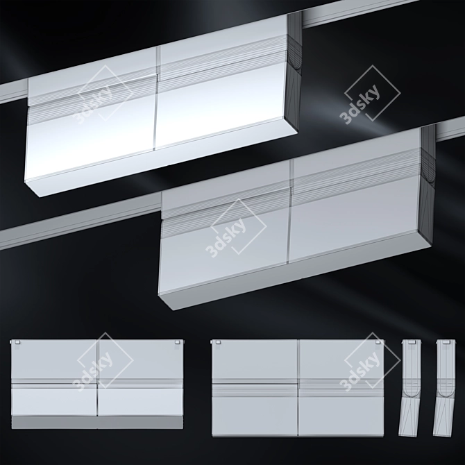 Foldable Magnetic Lamp Stand 3D model image 2