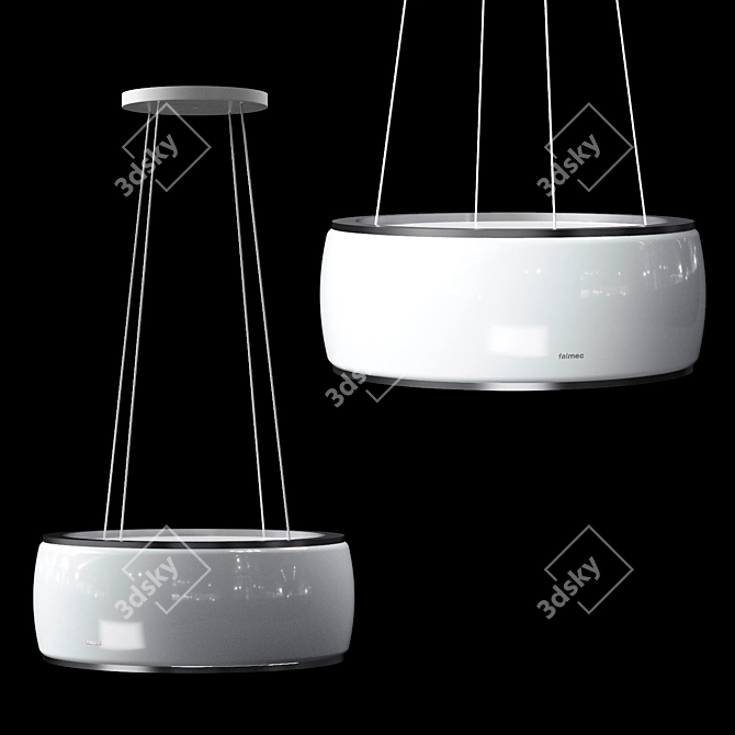 Sleek Soffio Hood: Powerful & Stylish 3D model image 1