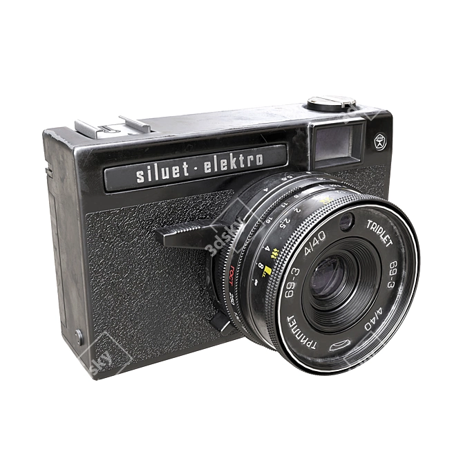 Vintage Siluet Electro Camera 3D model image 1