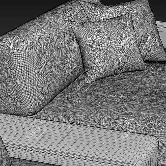 Vision Sofa: Sleek and Stylish Comfort 3D model image 3