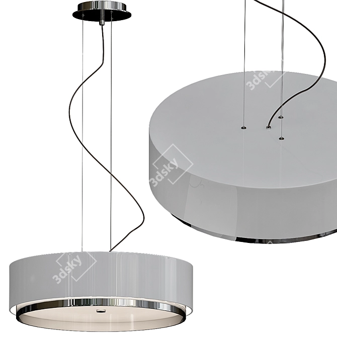 Elegant Estiluz Iris Ceiling Lamp 3D model image 1