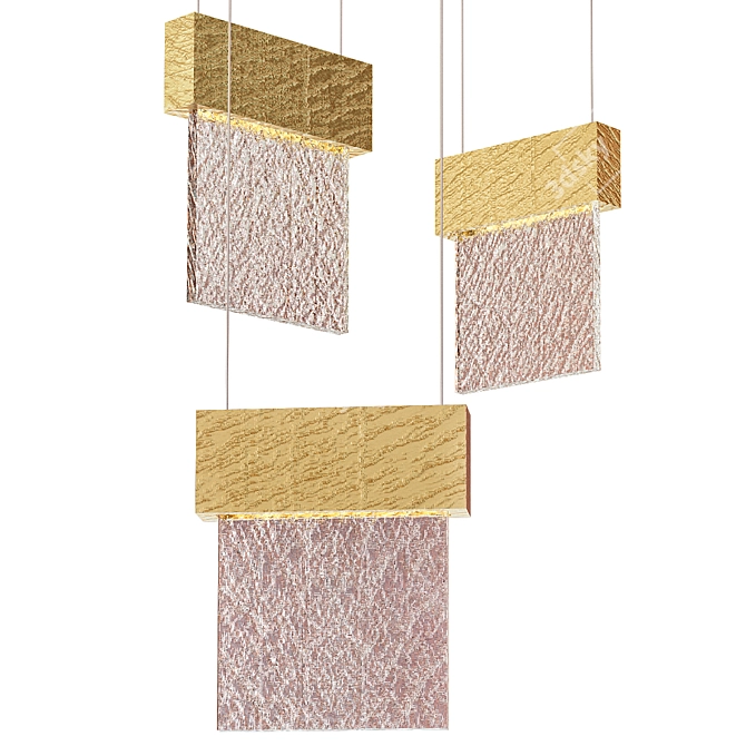 MODERN DESIGN: MONDRIAN Chandelier 3D model image 1