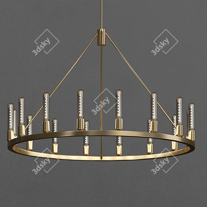  Illuminate Your Space: Spark 36 Chandelier 3D model image 1